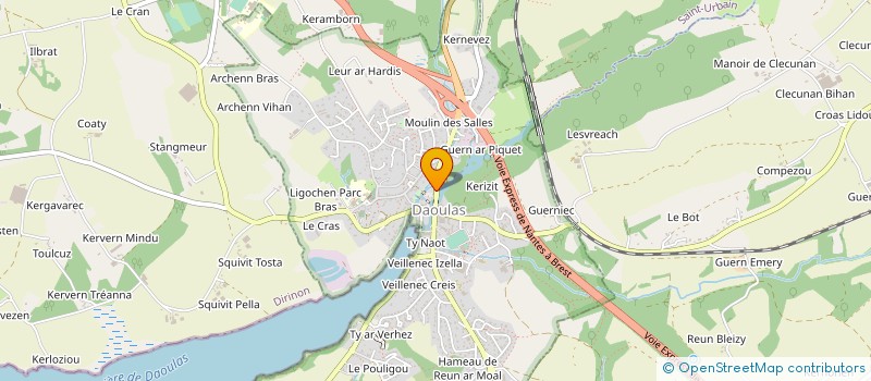 localisation de l'entreprise AE HOLDING  DAOULAS