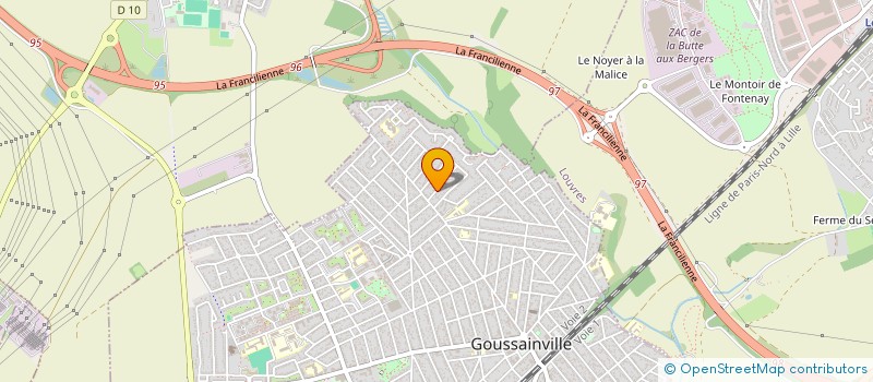 localisation de l'entreprise AE HOLDING  GOUSSAINVILLE