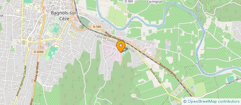 localisation de l'entreprise AE IMAGINATION  BAGNOLS-SUR-CEZE