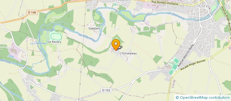 localisation de l'entreprise AE IMMO  SAINT-PIERRE-D'EXIDEUIL