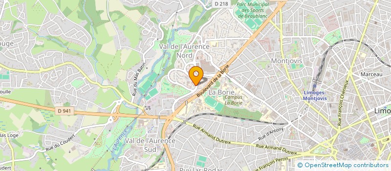 localisation de l'entreprise AE-LAVOISIER à LIMOGES
