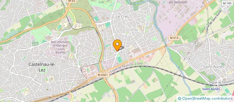 localisation de l'entreprise AE LE CRES  LE CRES