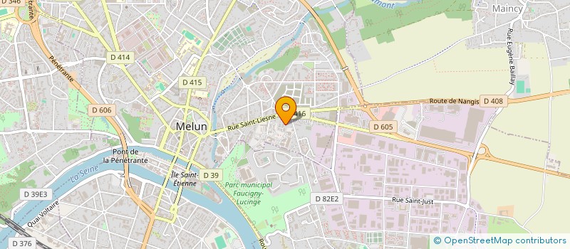 localisation de l'entreprise AE LOCATION à MELUN