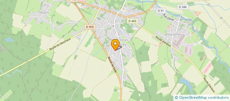 localisation de l'entreprise AE MARQUAGE à MONT-SOUS-VAUDREY