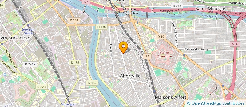 localisation de l'entreprise AE MAXIMEUB MOBILIER EN KIT RECONDITIONNE à ALFORTVILLE