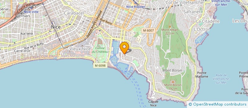 localisation de l'entreprise AE MEDIA à NICE