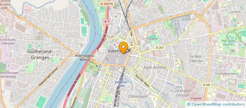 localisation de l'entreprise AE OPTIC  VALENCE