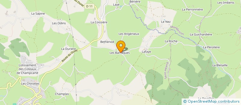 localisation de l'entreprise AE PAYSAGE à SAINT-HEAND