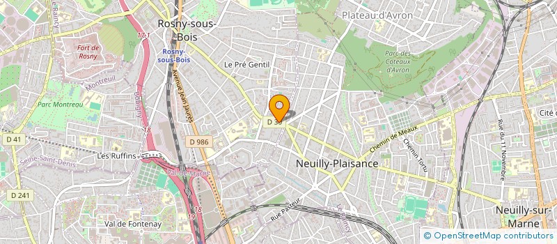 localisation de l'entreprise AE PRESTIGE ROSNY SOUS BOIS  ROSNY-SOUS-BOIS