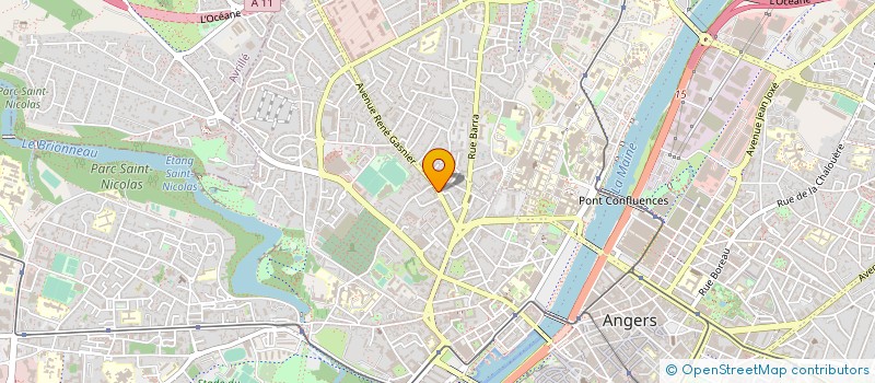 localisation de l'entreprise AE SAINT LAZARE à ANGERS