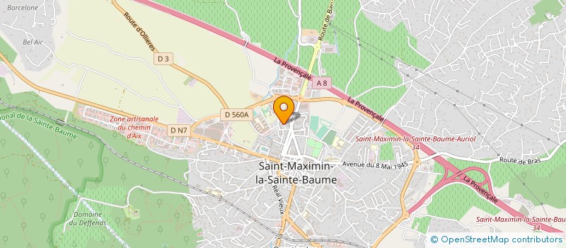 localisation de l'entreprise AE SAINT MAXIMIN à SAINT-MAXIMIN-LA-SAINTE-BAUME