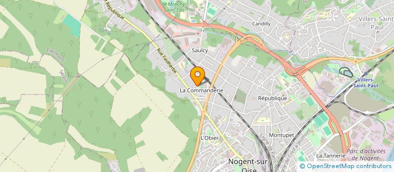 localisation de l'entreprise AE TAXI 28  NOGENT-SUR-OISE