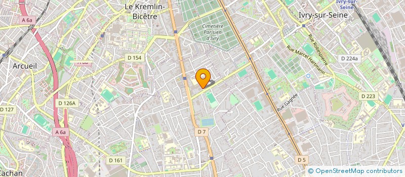 localisation de l'entreprise AE TICA à VILLEJUIF