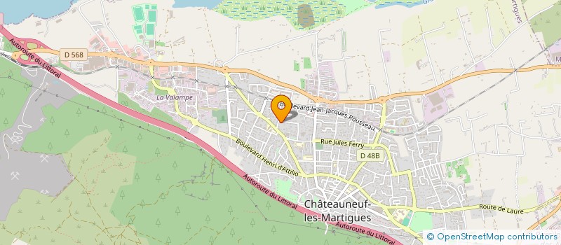 localisation de l'entreprise AE TRANSPORT à CHATEAUNEUF-LES-MARTIGUES