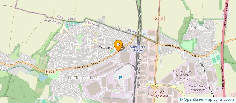 localisation de l'entreprise AE86'S LEGACY  FOSSES