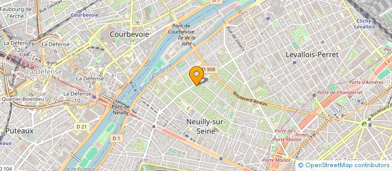 localisation de l'entreprise AEA à NEUILLY-SUR-SEINE