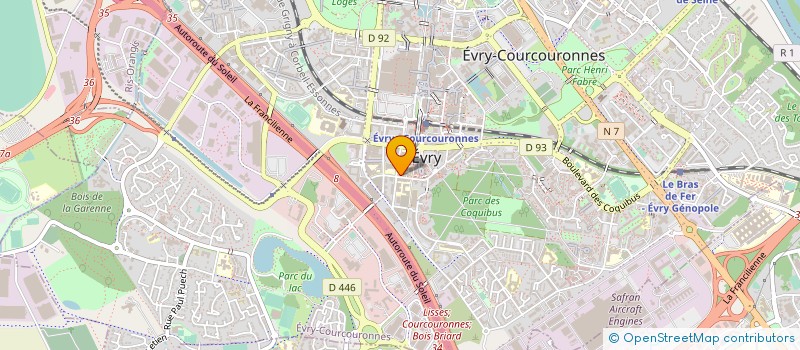localisation de l'entreprise AEA à EVRY-COURCOURONNES