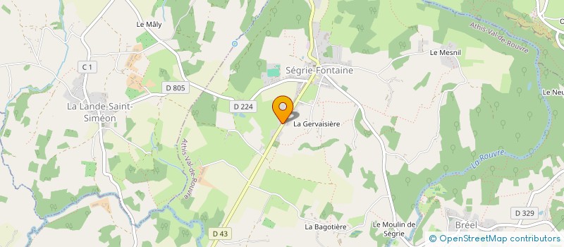 localisation de l'entreprise AEA à ATHIS-VAL DE ROUVRE