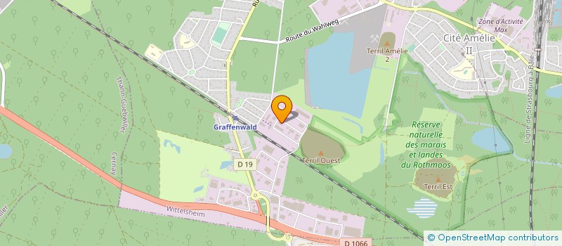 localisation de l'entreprise AEA SOLUTION COMMUNICATION  WITTELSHEIM