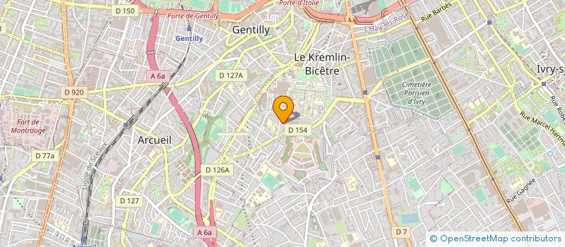 localisation de l'entreprise AEAA ASSOCIATION AIDE AUX ENFANTS AUTISTE D'AFRIQUE  LE KREMLIN-BICETRE