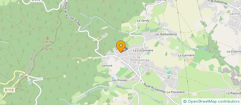 localisation de l'entreprise AEATI  POLLIONNAY