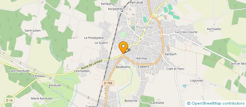 localisation de l'entreprise AEB 56  PLUVIGNER