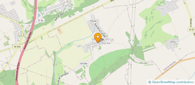 localisation de l'entreprise AEB  SERVIGNY-LES-SAINTE-BARBE