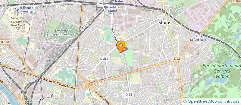 localisation de l'entreprise AEB FRANCE à STAINS