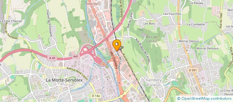 localisation de l'entreprise AEB GYM CHAMBERY à CHAMBERY