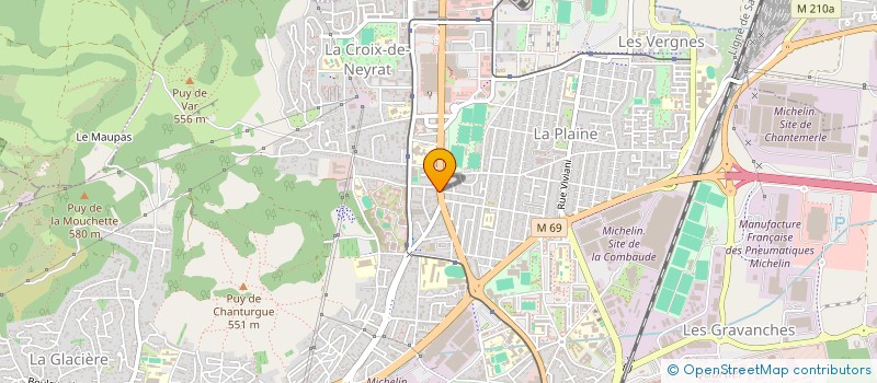 localisation de l'entreprise AEB INGENERIE EURL  CLERMONT-FERRAND