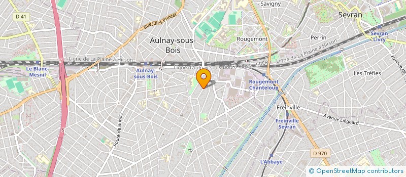 localisation de l'entreprise AEB INVEST à AULNAY-SOUS-BOIS