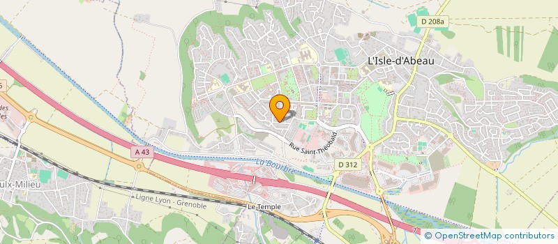 localisation de l'entreprise AEB SERVICES  L'ISLE-D'ABEAU