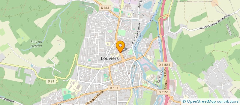 localisation de l'entreprise AEBAT à LOUVIERS