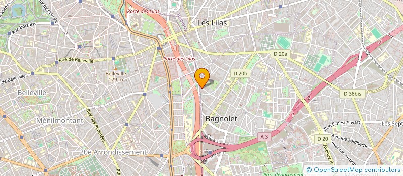 localisation de l'entreprise AEBC à BAGNOLET