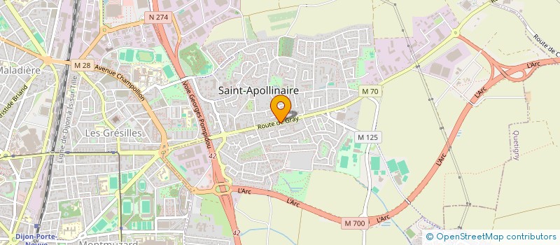 localisation de l'entreprise AEBP  SAINT-APOLLINAIRE