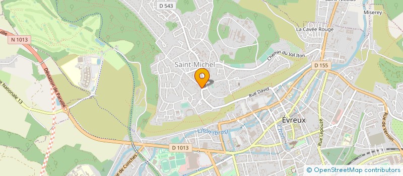 localisation de l'entreprise AEC à EVREUX