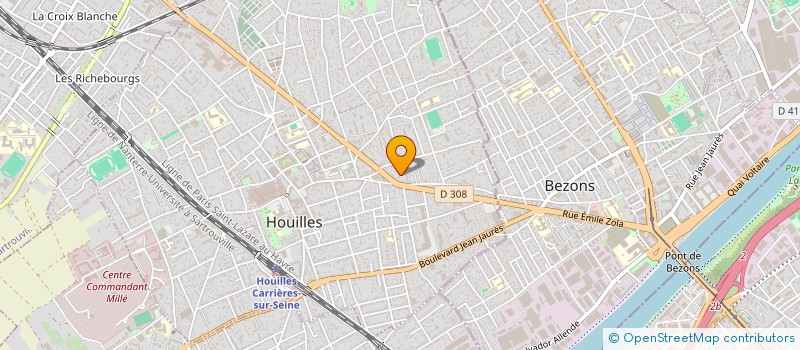 localisation de l'entreprise AEC 92 à HOUILLES