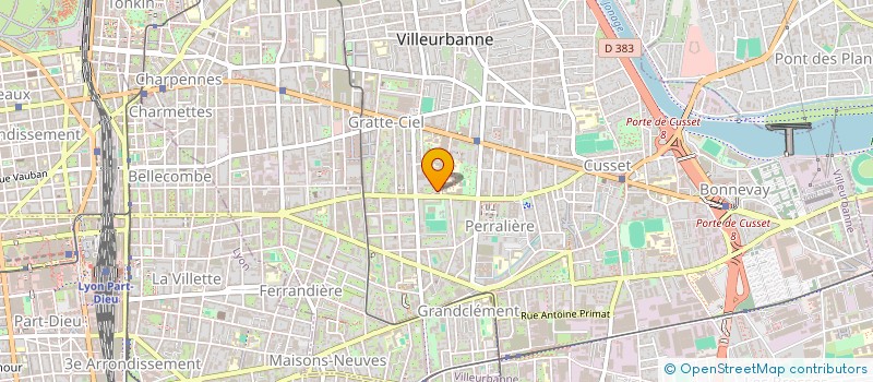 localisation de l'entreprise AEC  VILLEURBANNE