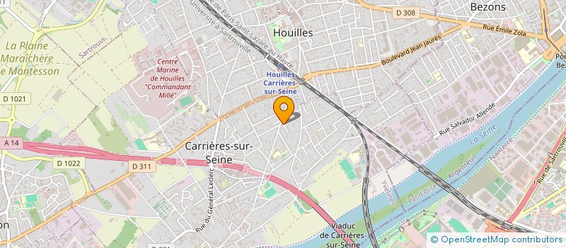 localisation de l'entreprise AEC ENVIRONNEMENT  CARRIERES-SUR-SEINE