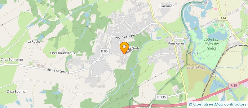 localisation de l'entreprise AEC MAT  ORLEAT