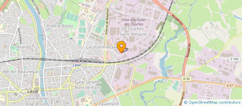 localisation de l'entreprise AEC NEGOCE à LAVAL