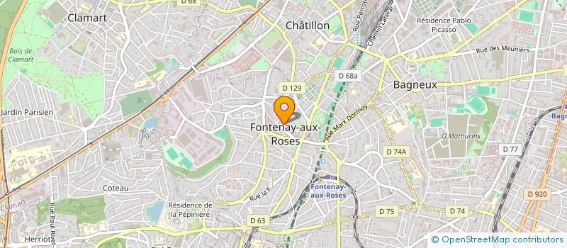 localisation de l'entreprise AEC RENOVATION à FONTENAY-AUX-ROSES