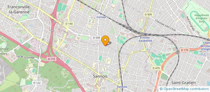 localisation de l'entreprise AEC SERVICES à SANNOIS
