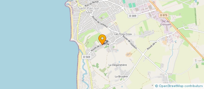 localisation de l'entreprise AECB CONSTRUCTIONS O-V à SAINT-PAIR-SUR-MER