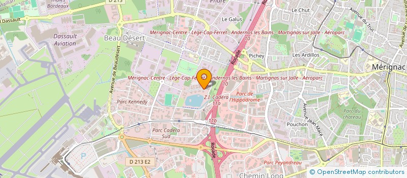 localisation de l'entreprise AECCELIS  MERIGNAC