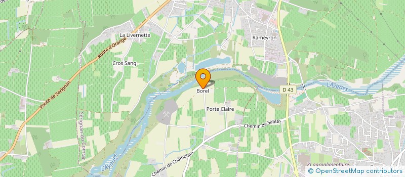 localisation de l'entreprise AECJ SUD à ORANGE