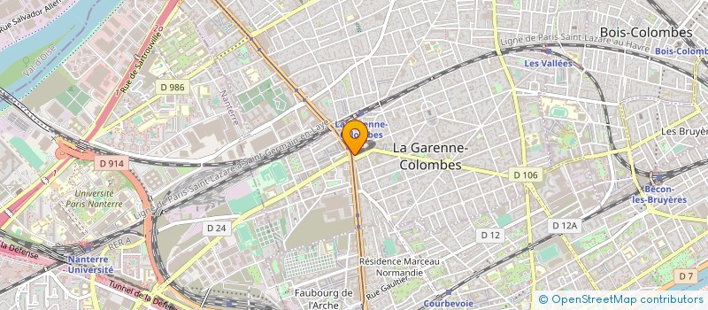 localisation de l'entreprise AECOM FRANCE  LA GARENNE-COLOMBES