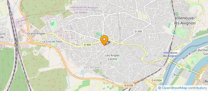 localisation de l'entreprise AECOR  LES ANGLES