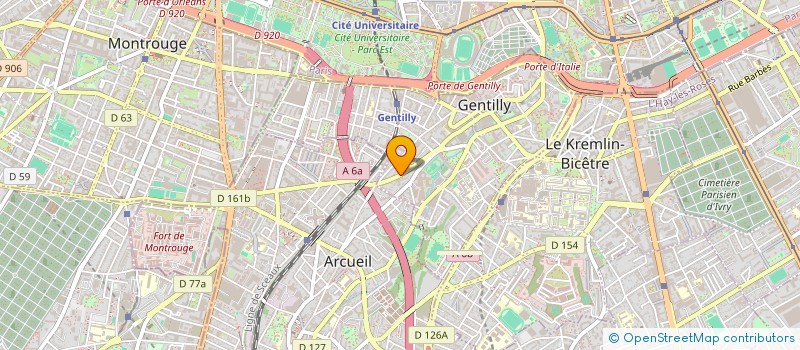 localisation de l'entreprise AECR à GENTILLY