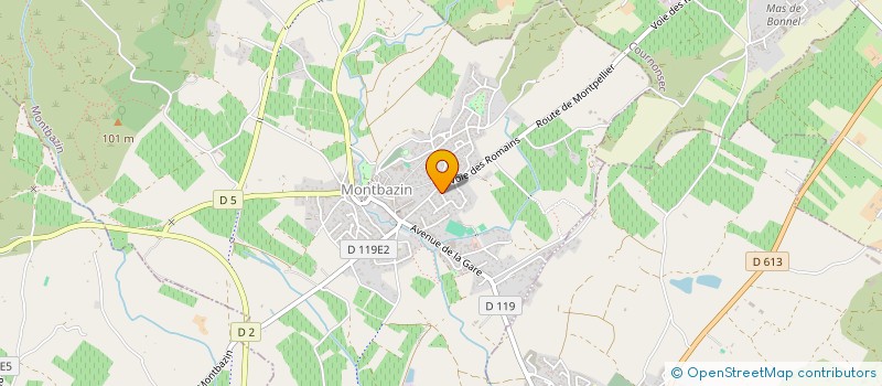 localisation de l'entreprise AECS CONSEIL ET FORMATION  MONTBAZIN